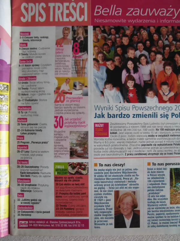 Magazyn Bella nr 18, 19 i 28 z 2003 r.