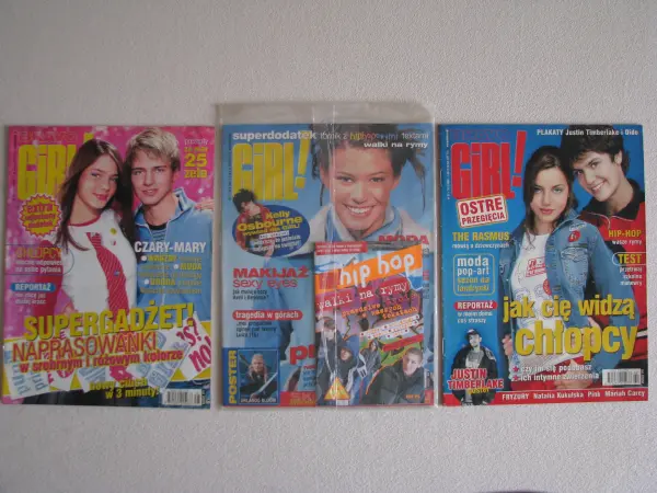 Magazyn Bravo, Bravo Girl, Popcorn z 2003 r. dodatki plakaty