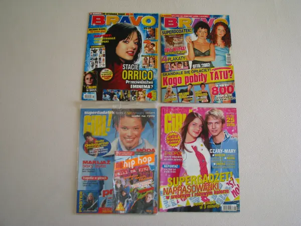 Magazyn Bravo, Bravo Girl 2003 r. dodatki plakaty