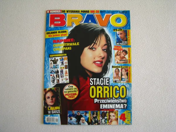 Magazyn Bravo, Bravo Girl 2003 r. dodatki plakaty