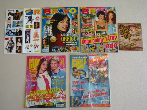 Magazyn Bravo, Bravo Girl 2003 r. dodatki plakaty