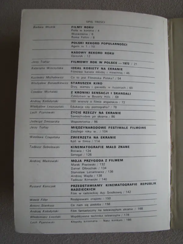 Magazyn filmowo-telewizyjny 1974r. 