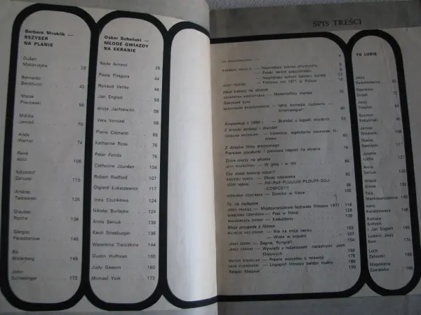 Magazyn filmowo-telewizyjny nr 1 1972r. 