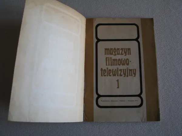Magazyn filmowo-telewizyjny nr 1 1972r. 