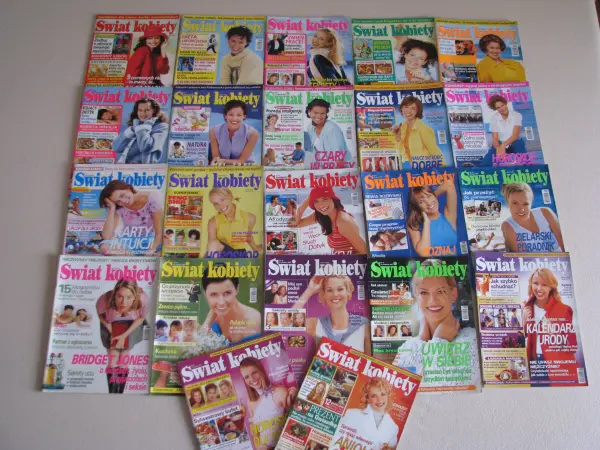 Magazyn Świat kobiety z lat 2000 - 2002 r. 