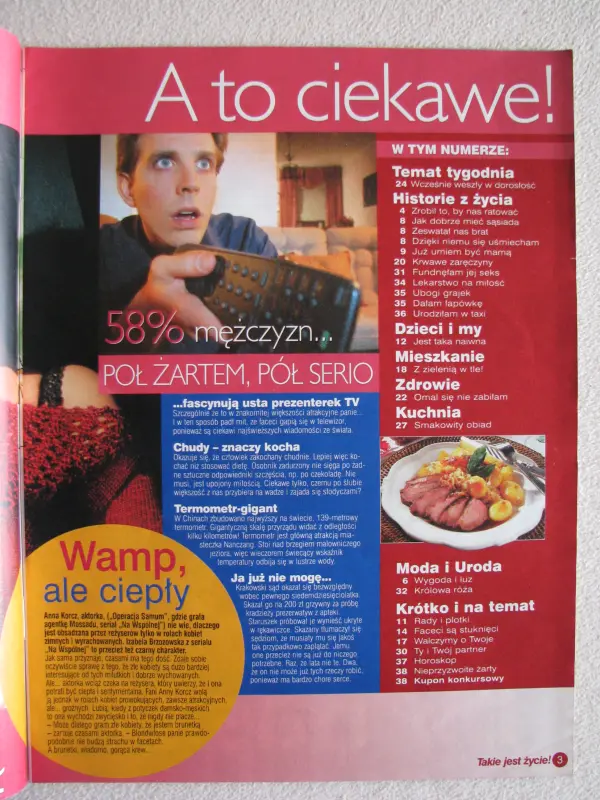 Magazyn Takie jest życie nr 9 i 36 z 2003 r.  