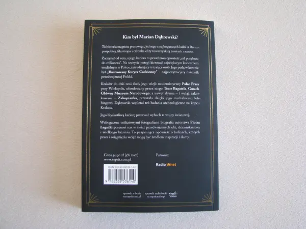 Magnat z pałacu prasy Opowieść o Marianie Dąbrowskim Legutko