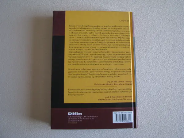 Migracja kapitału w globalnej Gospodarce, Andrzej Szablewski