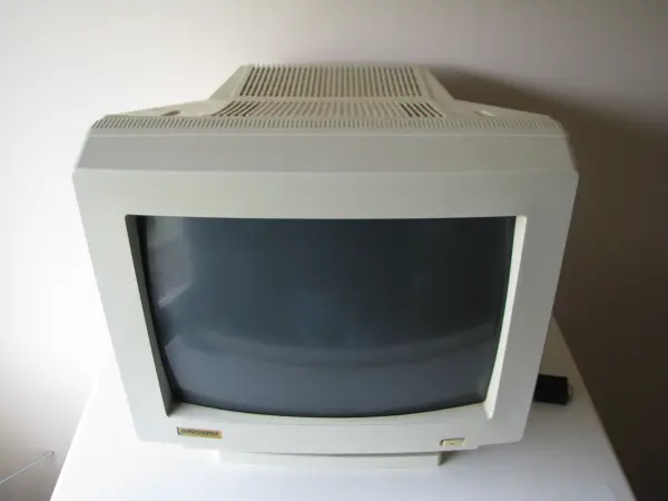 Monitor do komputera CRT Microspot 14cali 1995r Retro Gaming