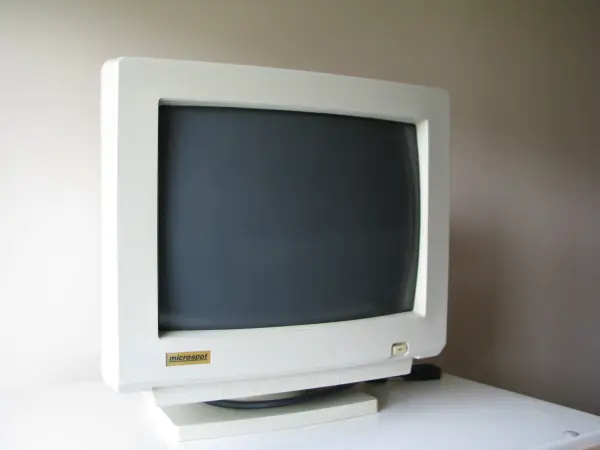 Monitor do komputera CRT Microspot 14cali 1995r Retro Gaming