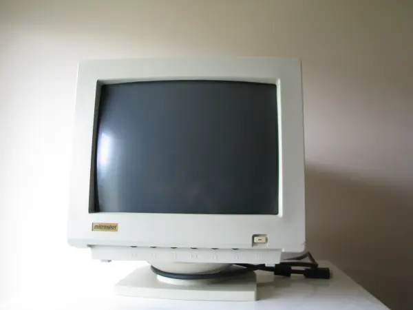 Monitor do komputera CRT Microspot 14cali 1995r Retro Gaming