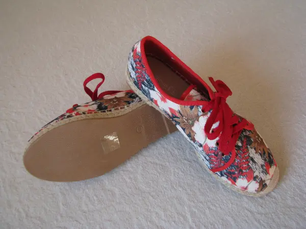 Nowe sznurowane espadryle lniane, tenisówki Sofi rozm. 38