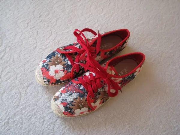 Nowe sznurowane espadryle lniane, tenisówki Sofi rozm. 38