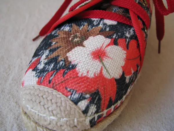 Nowe sznurowane espadryle lniane, tenisówki Sofi rozm. 38