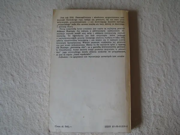 Nowy wspaniały świat, Aldous Huxley Wydanie I 
