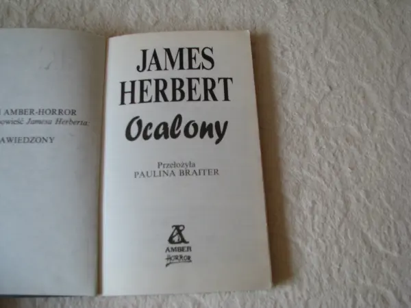 Ocalony, James Herbert, Wydanie I