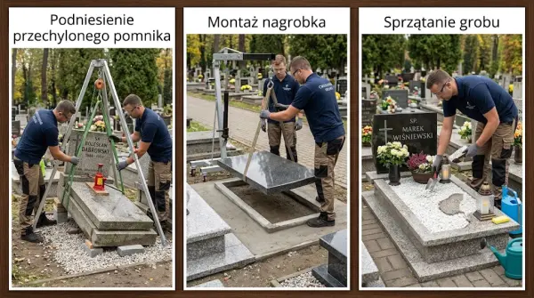 Odnowa napisów na nagrobkach, pomnikach, Wrocław, t504746203