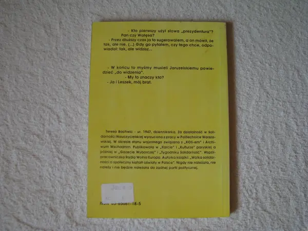 Odwrotna strona medalu, Jarosław Kaczyński, Teresa Bochwic  