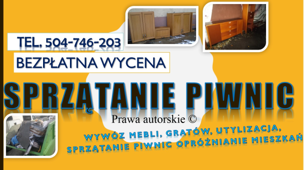 Opróżnienie mieszkania cena tel. 504-746-203, likwidacja,