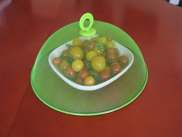 Osłonka ochronna na żywność metalowa siatka 30cm   