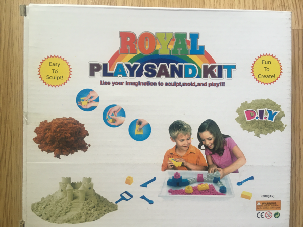 Piasek kinetyczny royal play sand kit do modelowania rozowy