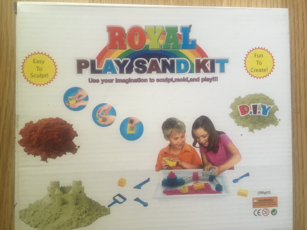 Piasek kinetyczny z foremkach royal play sand kit zielony