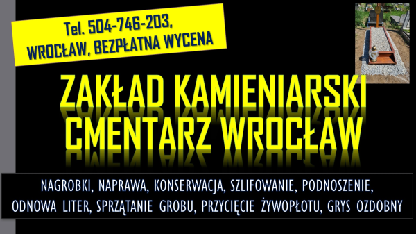 Położenie ramy na grób, tel. 504-746-203, Cmentarz, Wrocław,