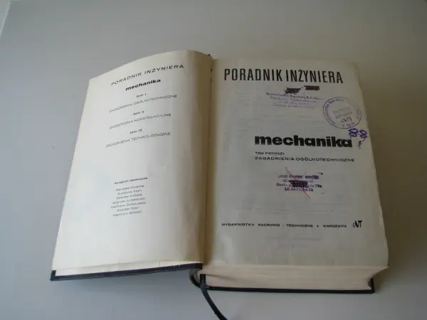 Poradnik Inżyniera Mechanika Tom I