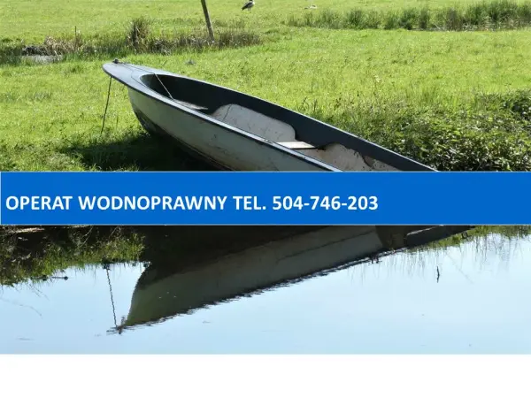 Pozwolenie wodnoprawne, cena, tel. 504-746-203, dokumentacja