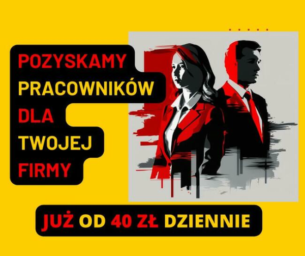 Pozyskamy pracowników dla Twojej firmy.