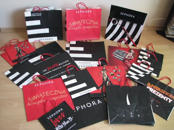 Prezentowa torebka torba papierowa zakupowa Douglas Sephora