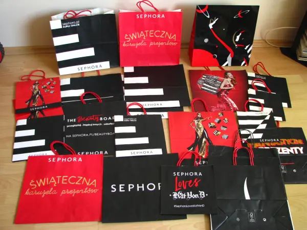 Prezentowa torebka torba papierowa zakupowa Douglas Sephora