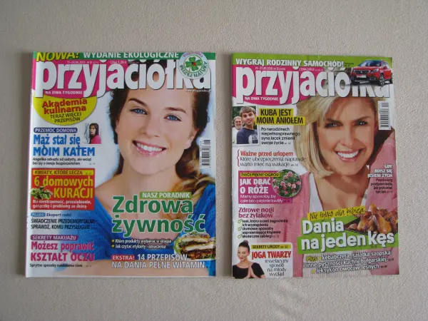 Przyjaciółka nr 8 z 2013 r. i nr 12 z 2018 r.