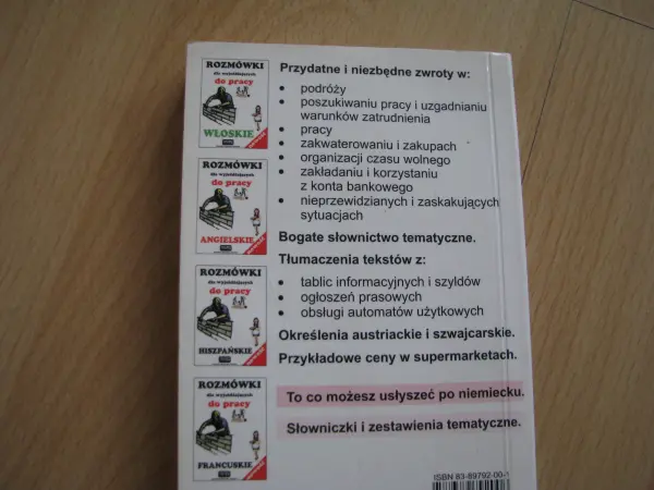 Rozmówki polsko-niemieckie dla wyjeżdżających do pracy   