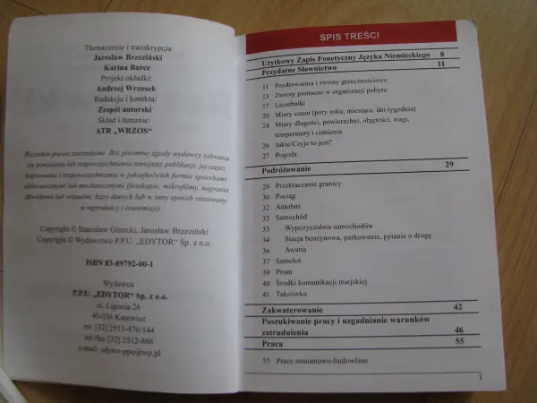 Rozmówki polsko-niemieckie dla wyjeżdżających do pracy   