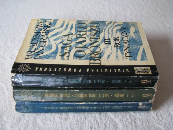 Saga o Jarlu Broniszu, komplet 3 tomy, Władysław Jan Grabski