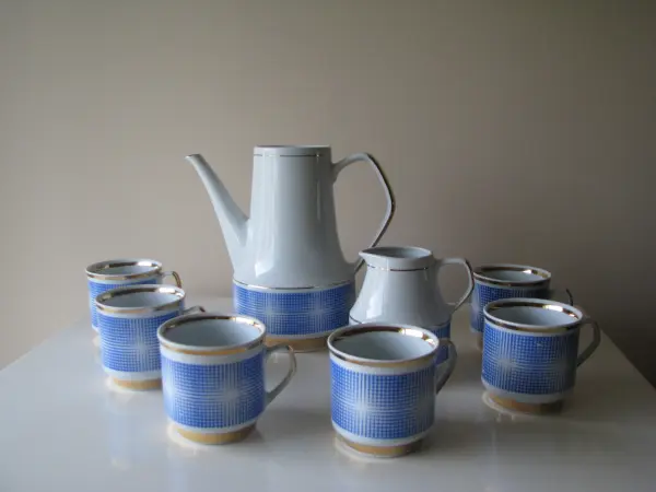 Serwis do kawy herbaty Roman porcelana Chodzież lata 60-te