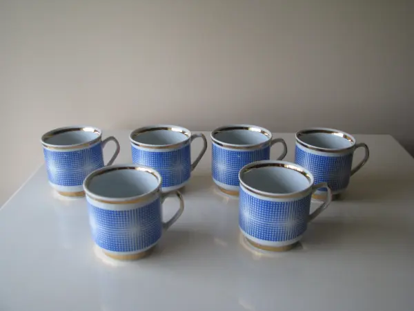 Serwis do kawy herbaty Roman porcelana Chodzież lata 60-te