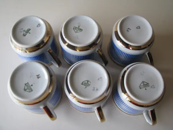 Serwis do kawy herbaty Roman porcelana Chodzież lata 60-te