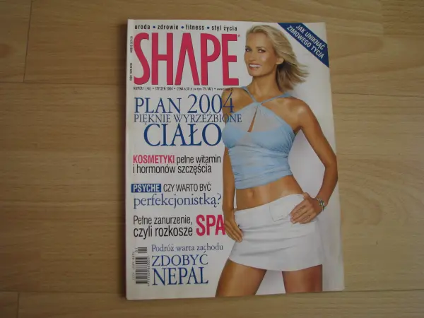 Shape nr 1-3, 2004 rok - magazyn - uroda, zdrowie, fitness,