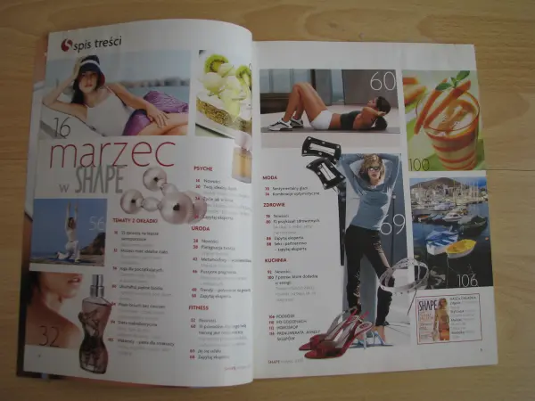 Shape nr 1-3, 2004 rok - magazyn - uroda, zdrowie, fitness,