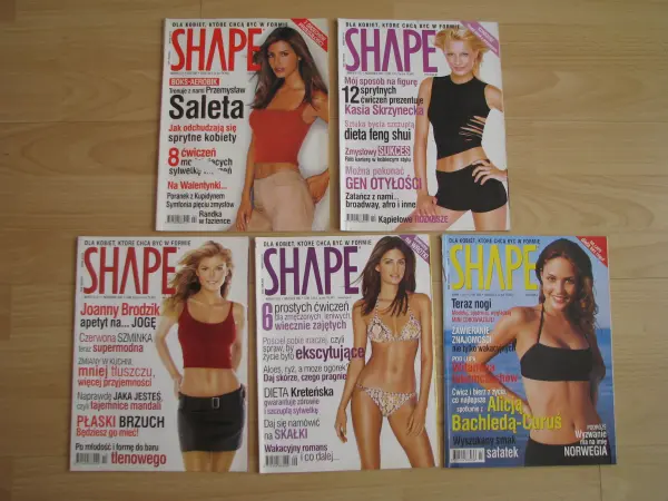 Shape z lat 2001 - 2002 - magazyn dla kobiet, które chcą być