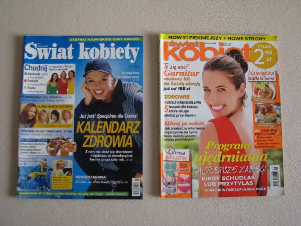 Świat kobiety – miesięcznik nr 1.2002 r. i nr 9.2014 r.