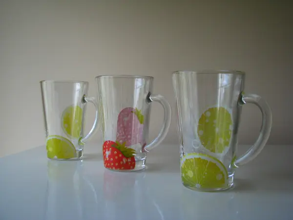 Szklanka do herbaty zimnych napojów kubek szklany filiżanka