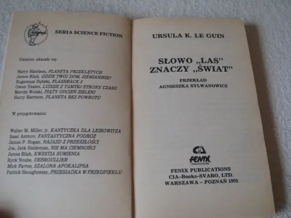 Ursula K. Le Guin, Słowo „las” znaczy „świat”, cykl Ekumena 