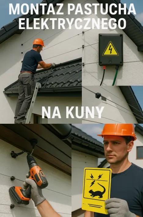 Usługi montażu pastucha na kuny, zabezpieczenia przed kuną