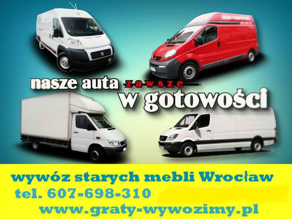 Utylizacja,wywóz starych mebli,wersalek,meblościanek Wrocław