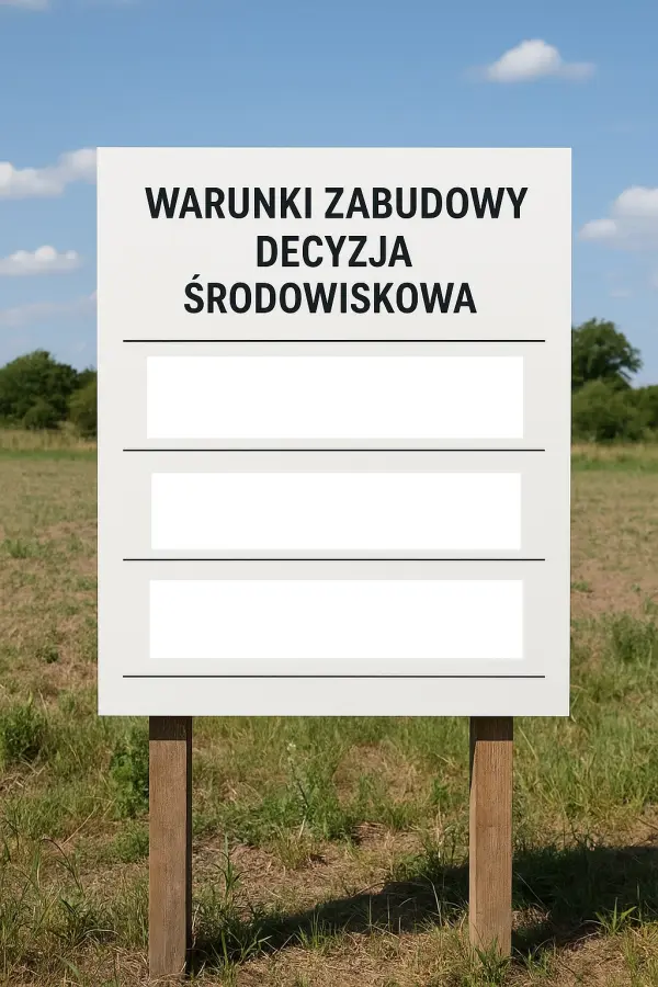 Warunki środowiskowe dla budowy domu, cena tel. 504746203