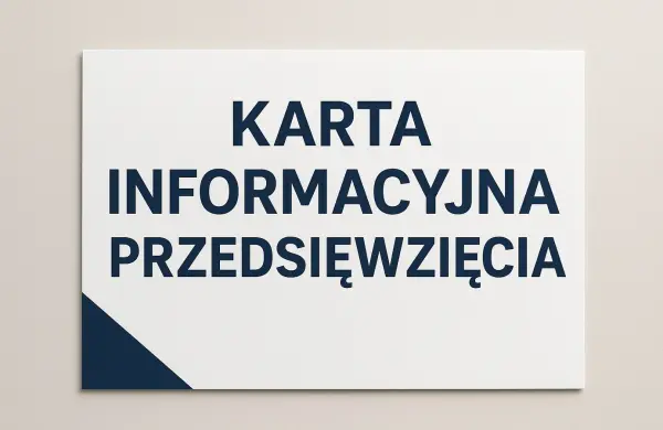 Wykonanie karty informacyjnej przedsięwzięcia, t. 504746203