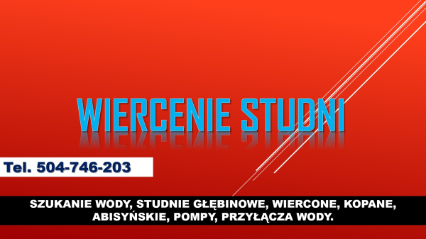 Wykrycie wody, cena, Wrocław, tel. 504-746-203. Szukanie